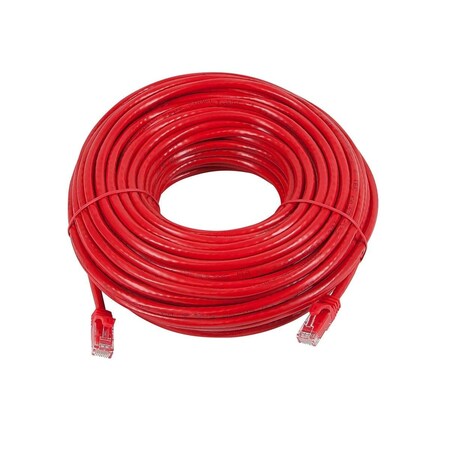 Monoprice Cat6 Utp Network Cable, 75 ft.Red 11378